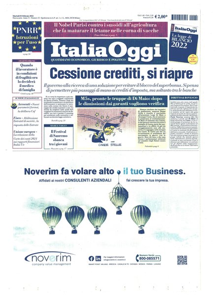 Italia oggi : quotidiano di economia finanza e politica